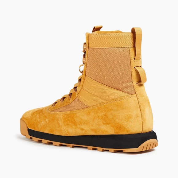 RAG & BONE Mesh-paneled suede combat boots - Picture 4 of 5